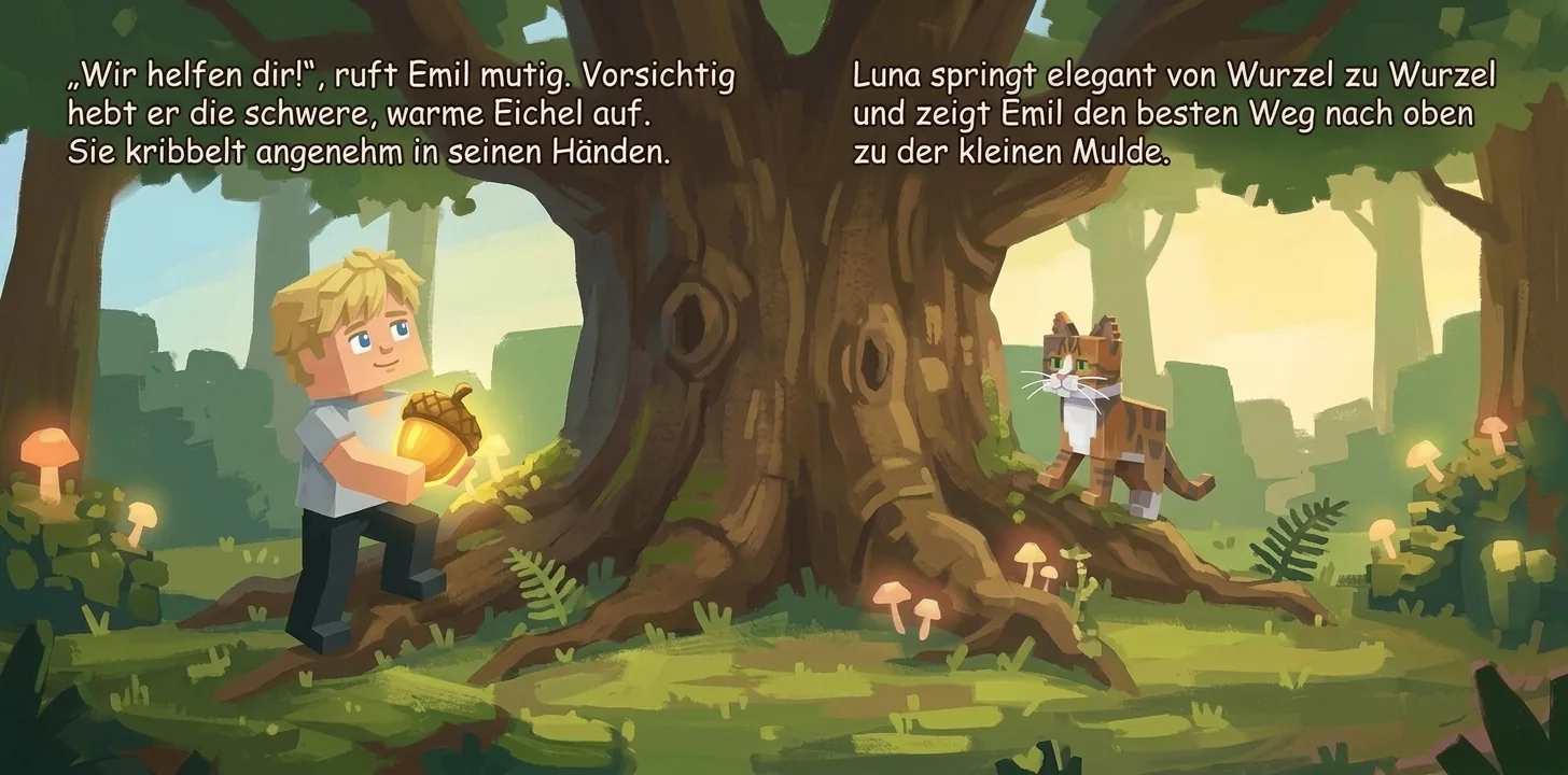 Beispielseiten aus einem selbst gestalteten Buch