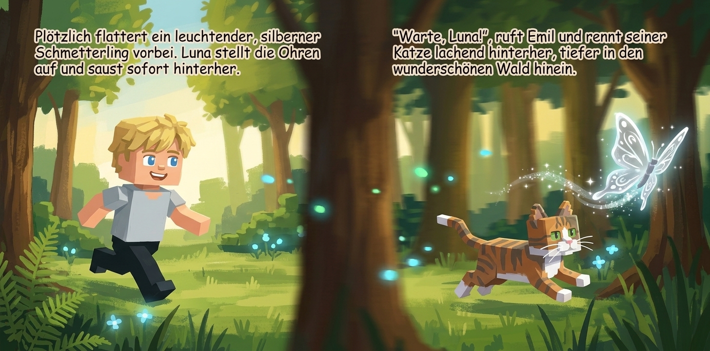 Beispielseiten aus einem selbst gestalteten Buch