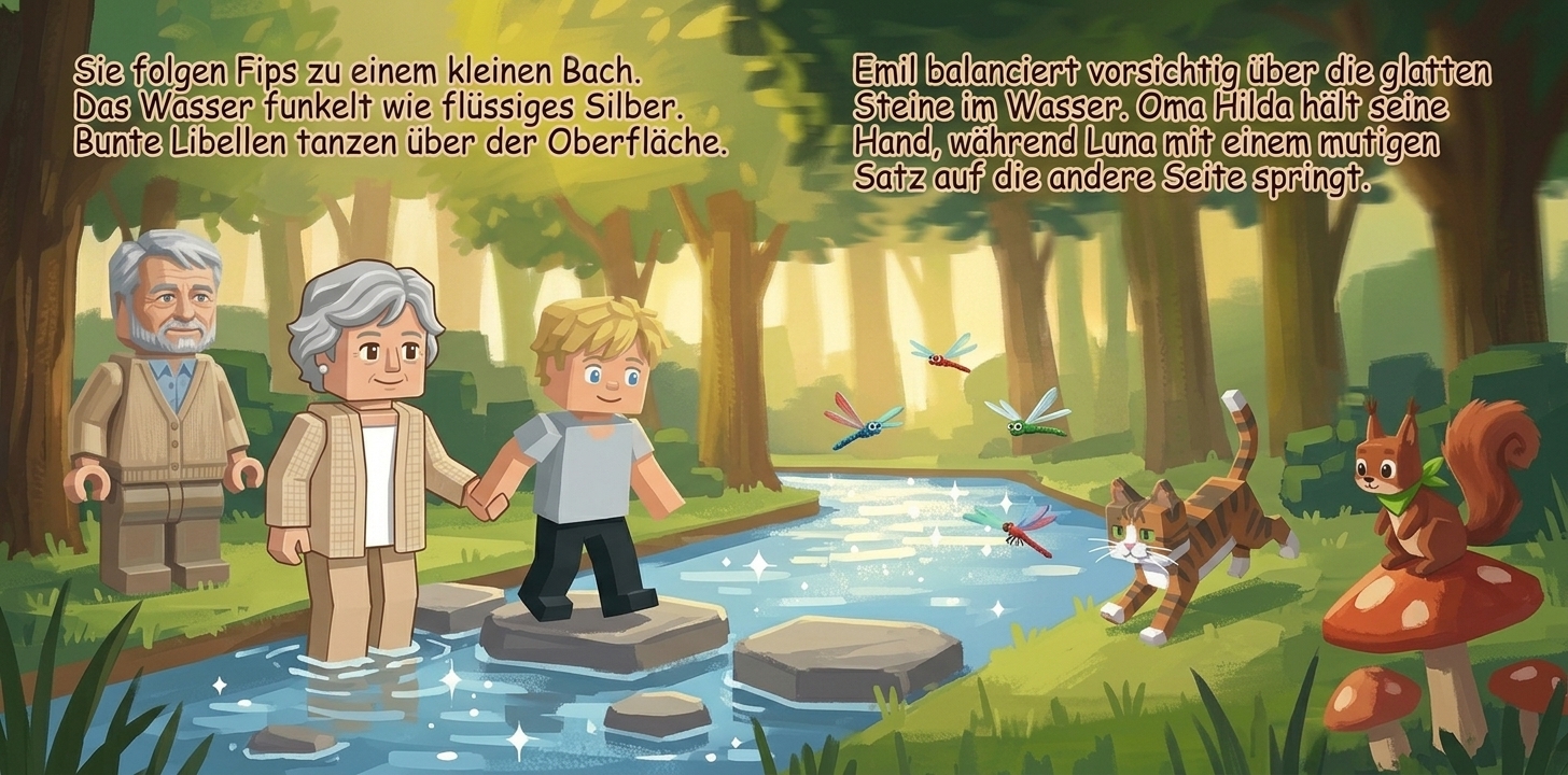 Beispielseiten aus einem selbst gestalteten Buch